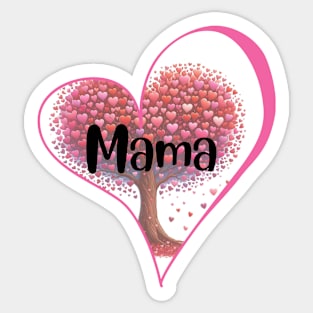 Heart for Mama design Sticker
